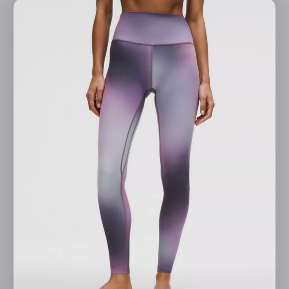 Lululemon Align High Rise 28” Purple and Gray Full Length Legging Pant Size 8 - Picture 2 of 10